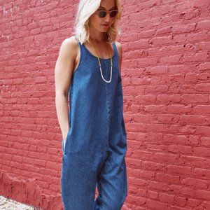 Ilana Kohn denim gary jumpsuit / large
